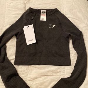 GYM SHARK VITAL SEAMLESS 2.0 LONG SLEEVE CROP TOP . XS. Never worn
